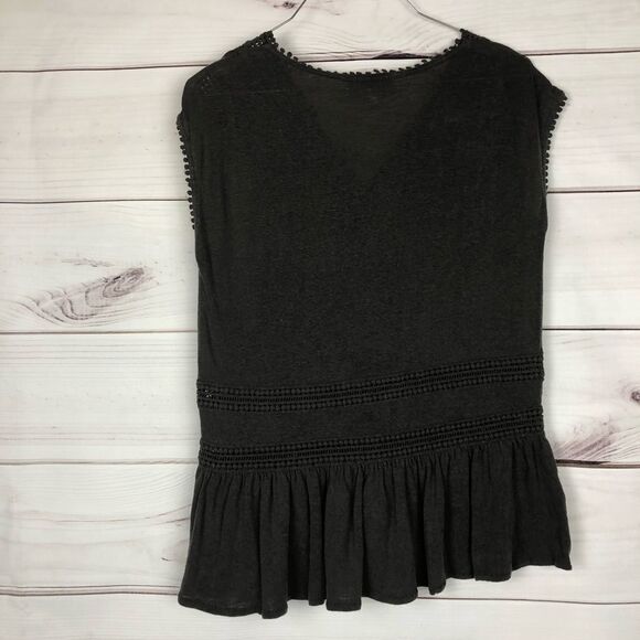 Loft Crochet Embellished Boho Top size XS - Picture 2 of 5